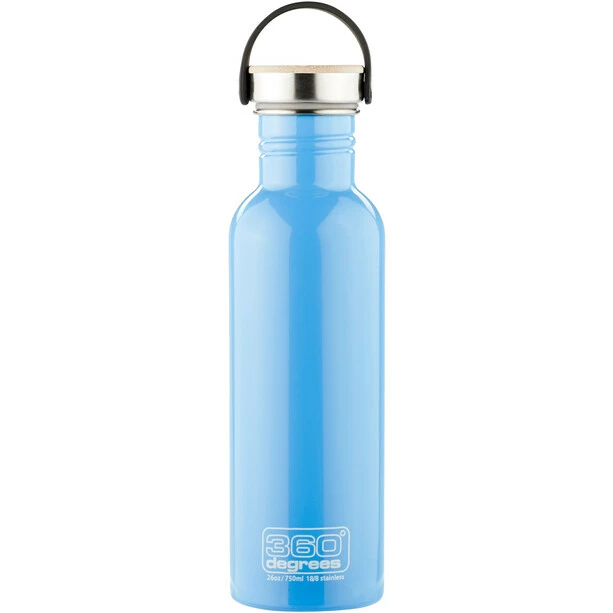 360° degrees Stainless Drink Bottle with Bamboo Cap 750ml sky blue 3 360° degrees Stainless Drink Bottle with Bamboo Cap 750ml sky blue