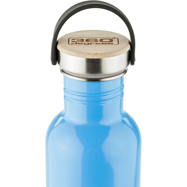 360° degrees Stainless Drink Bottle with Bamboo Cap 750ml sky blue 4 360° degrees Stainless Drink Bottle with Bamboo Cap 750ml sky blue - Image 2
