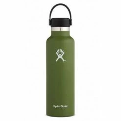 Hydro Flask Standard Mouth Bottle Flex Straw Cap 621ml olive