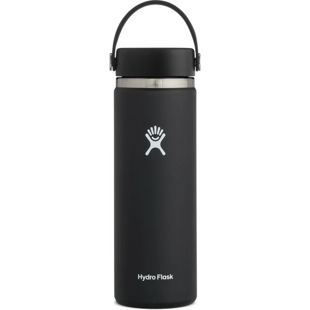 Hydro Flask Wide Mouth Bottle with Flex Cap 591ml black 3 Hydro Flask Wide Mouth Bottle with Flex Cap 591ml black