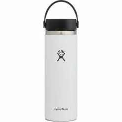 Hydro Flask Wide Mouth Bottle with Flex Cap 591ml white