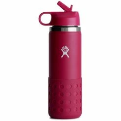 Hydro Flask Wide Mouth Bottle with Sttaw Lid and Boot 591ml Kids snapper