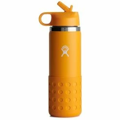 Hydro Flask Wide Mouth Bottle with Sttaw Lid and Boot 591ml Kids starfish