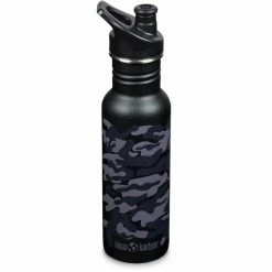 Klean Kanteen Classic Narrow Bottle 532ml with Sport Cap black camo
