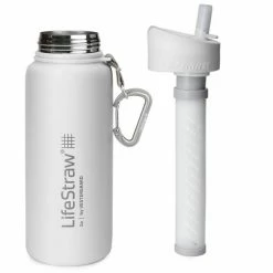 LifeStraw Go Stainless Steel Water Filter Bottle 710ml white -Cheap Water Bottles Store lifestraw go stainless steel water filter bottle 710ml white 2
