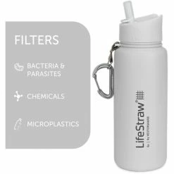 LifeStraw Go Stainless Steel Water Filter Bottle 710ml white -Cheap Water Bottles Store lifestraw go stainless steel water filter bottle 710ml white 3