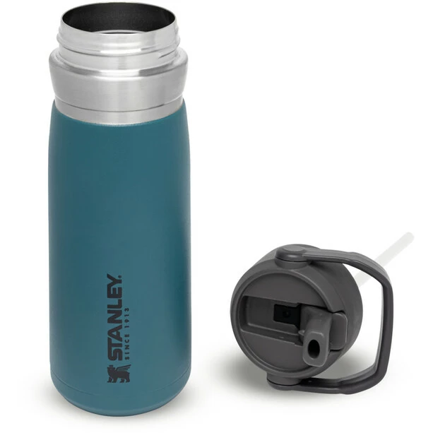 Stanley IceFlow Flip Straw Water Bottle 650ml petrol 4 Stanley IceFlow Flip Straw Water Bottle 650ml petrol - Image 2